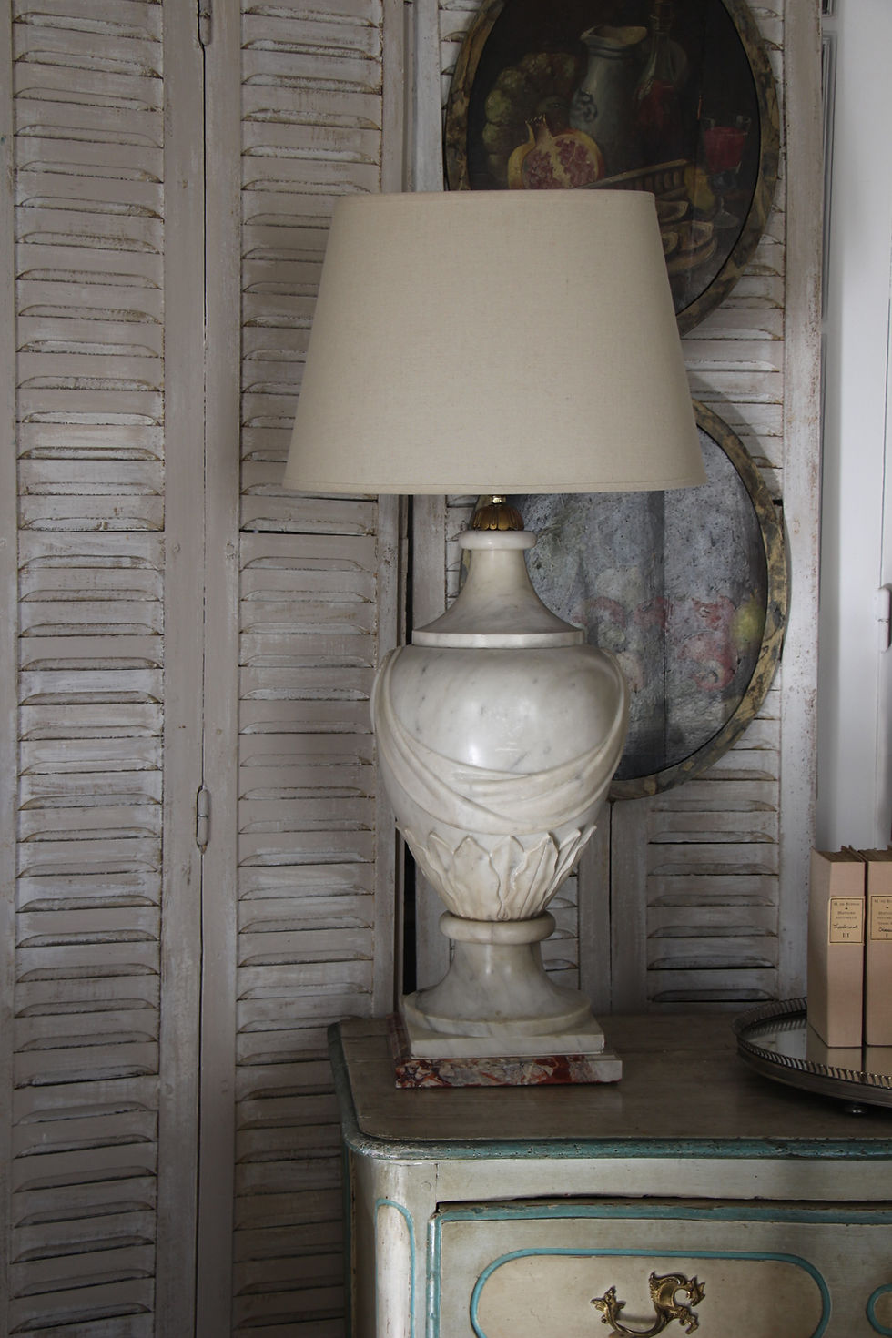 LAMPE EN MARBRE