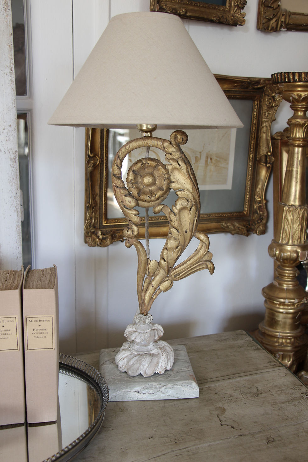 LAMPE DORÉE XVIIIe