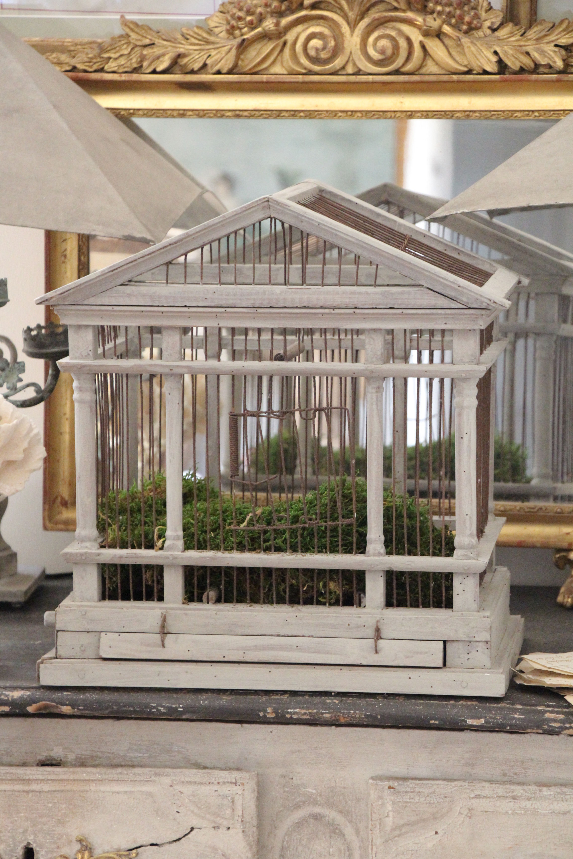 Cage à oiseaux ancienne