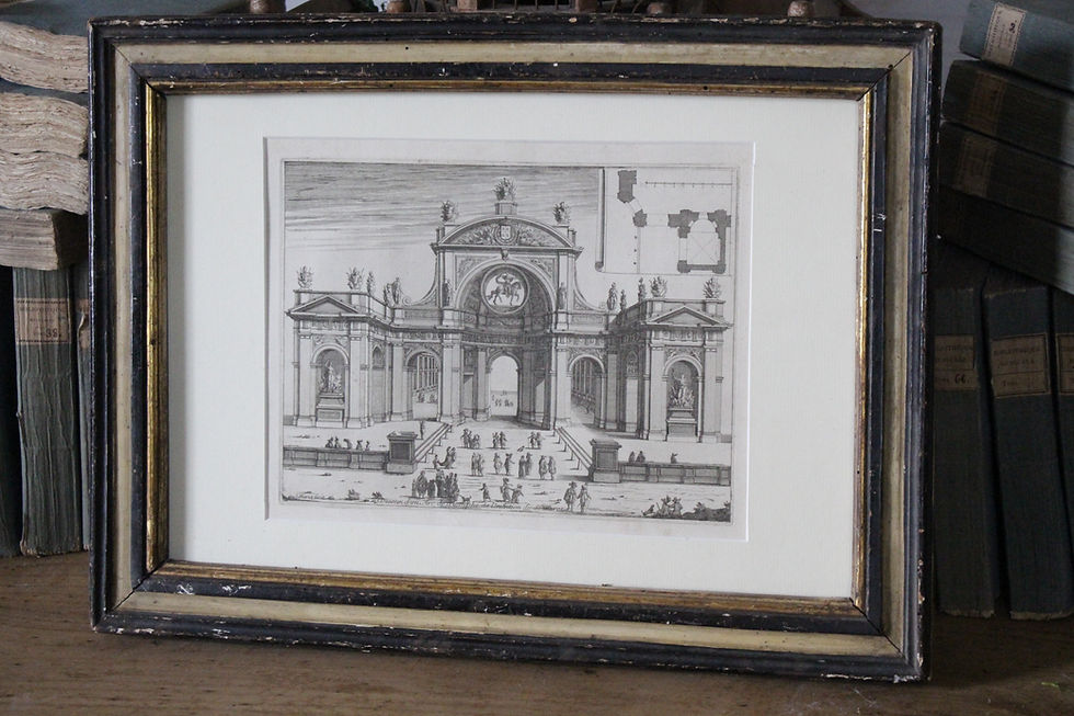 GRAVURE D'ARCHITECTURE XVIIe