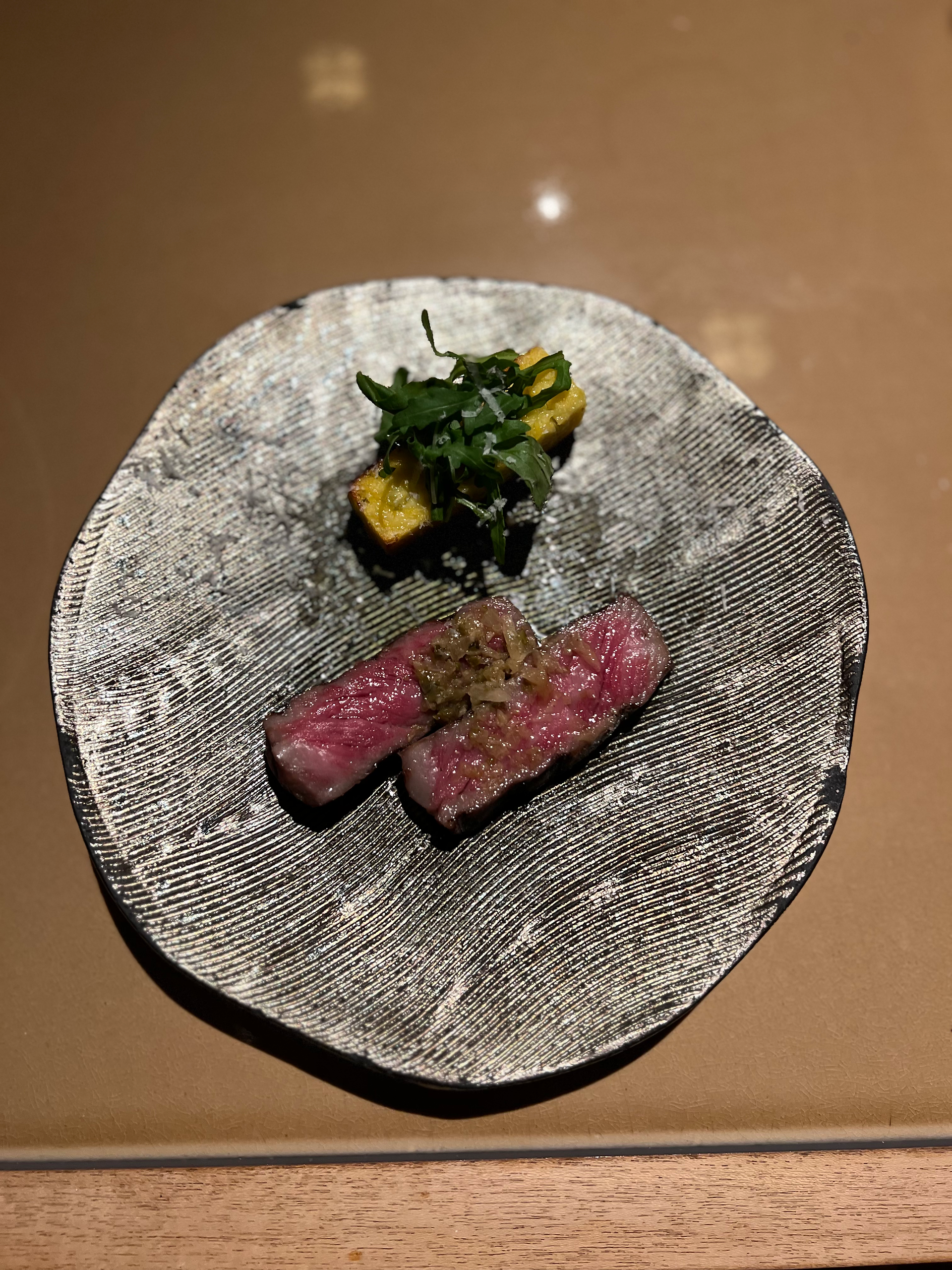 Japanese breakfast with beef
