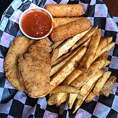 Mozzarella Sticks, Chicken Tenders & French Fries Combo