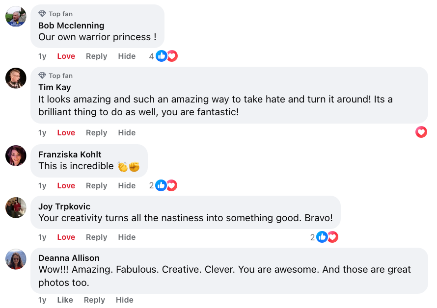 Work begins on the "Love Dress"