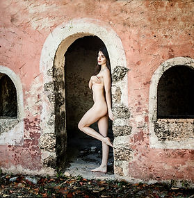 Art Nudes at Historic Hacienda converted to a Hotel