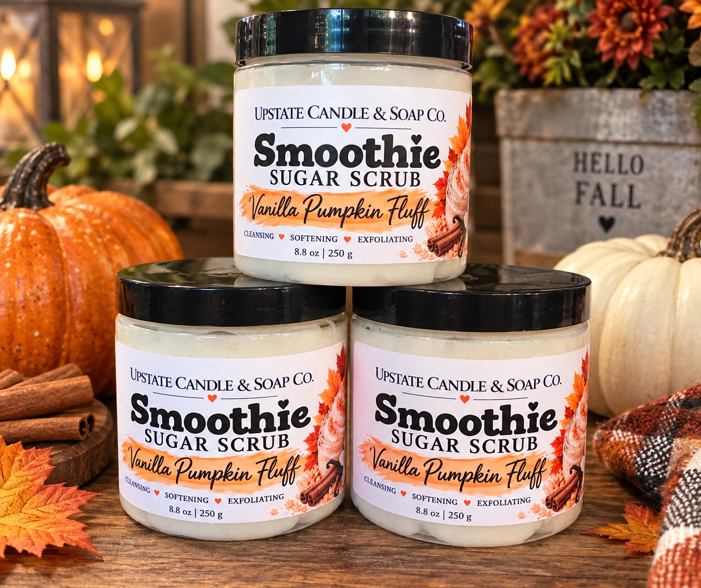 Vanilla Pumpkin Fluff Smoothie Sugar Scrub