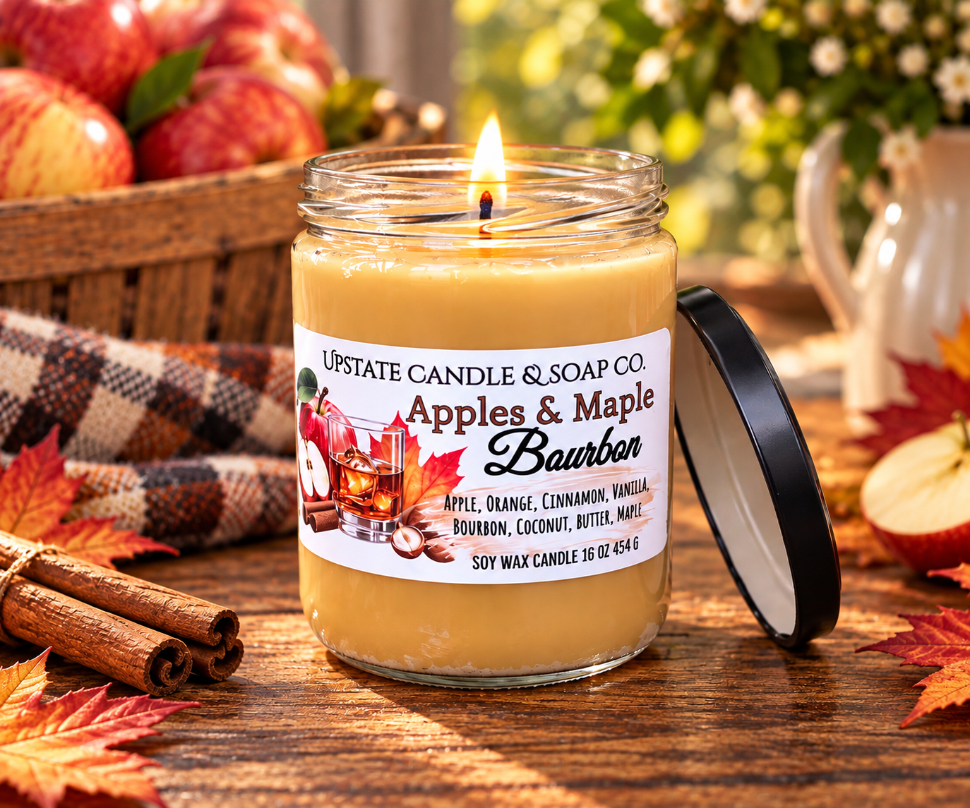 Apples & Maple Bourbon Soy Candle