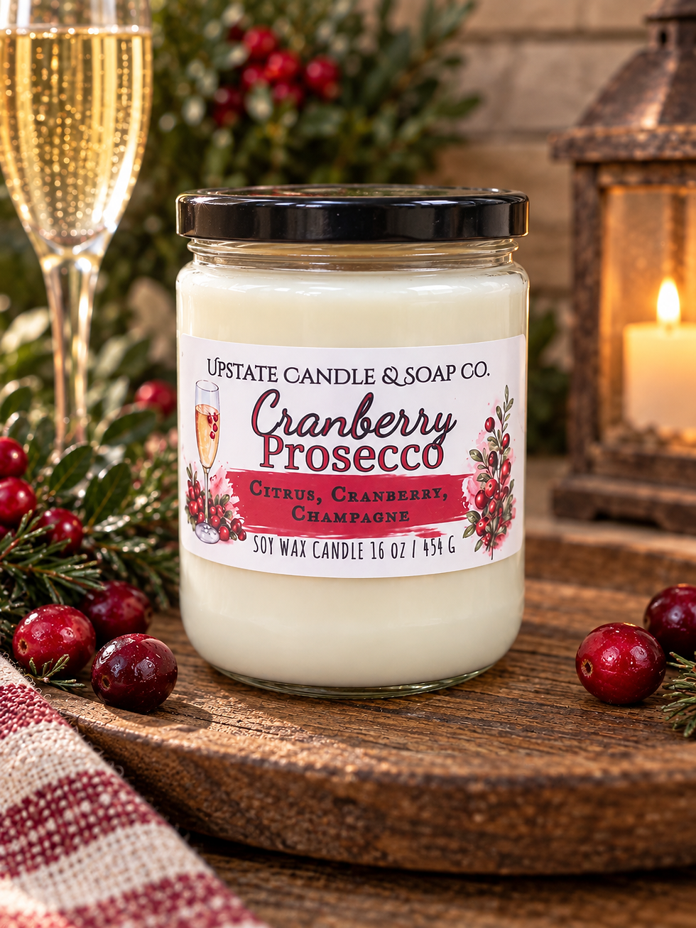 Thumbnail: Cranberry Prosecco Soy Candle