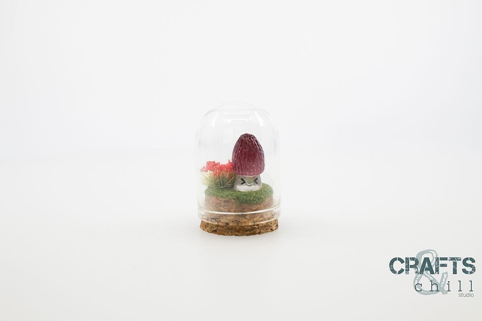 Thumbnail: Character Mushroom Domes - Glass & Cork