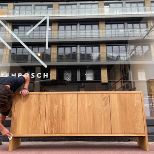 Massief eiken kast afgewerkt met Osmo-olie