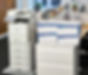 Line of high-capacity multifunction printers in a professional office environment