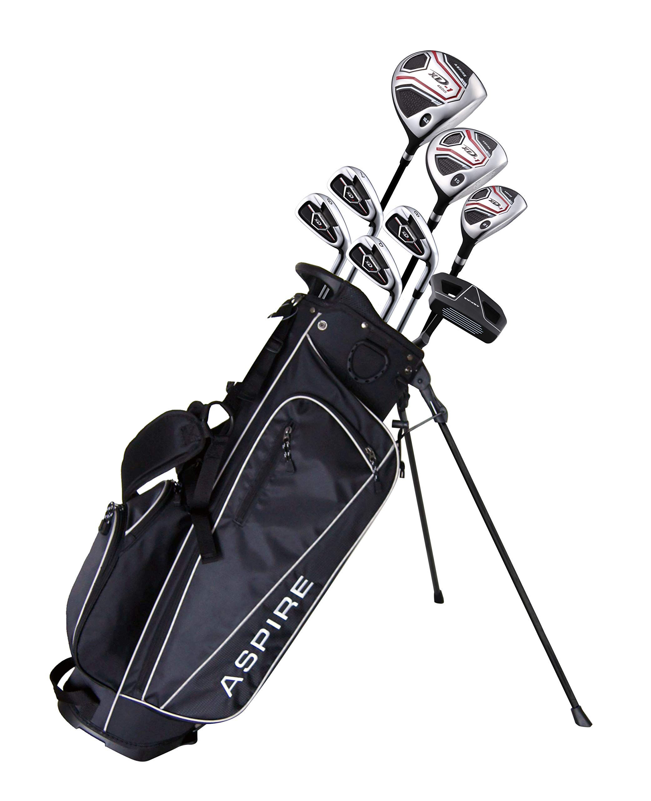 Aspire XD1 Teenager Complete Golf Set Includes Driver Fairway Hybrid 7 8 9 Wedge