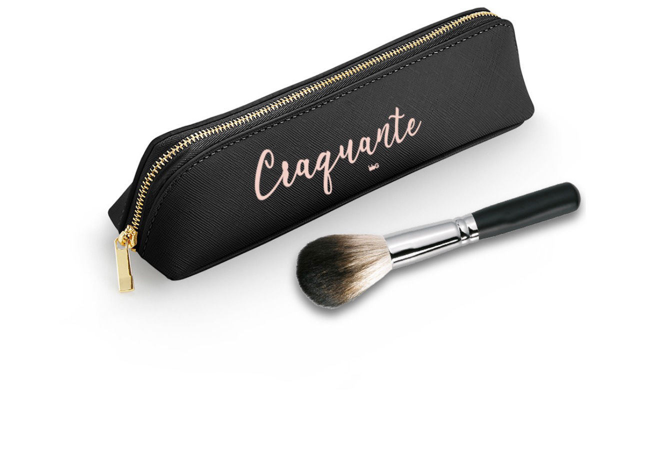 Trousse simili noir 