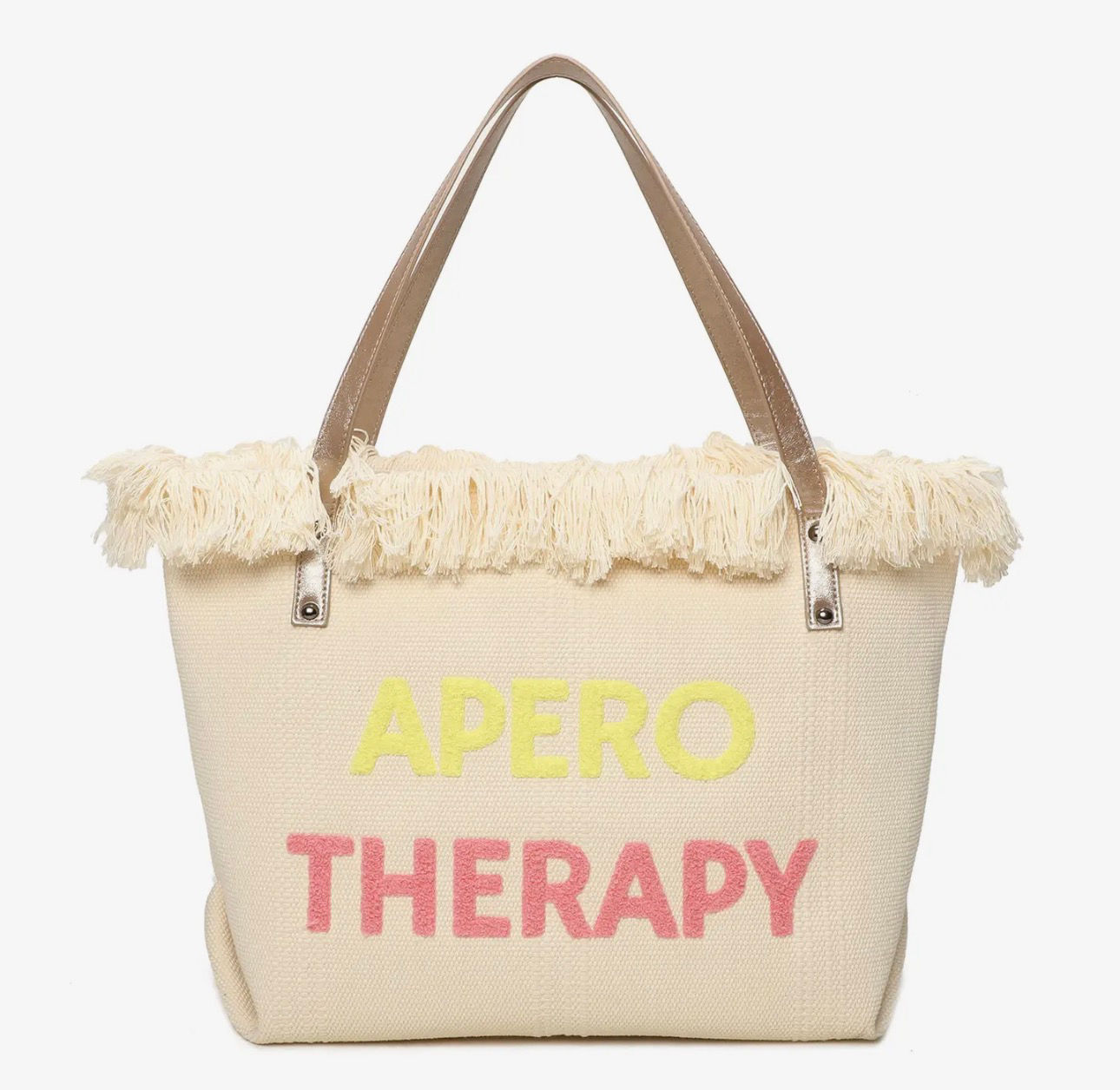 Cabas zippé avec marquage "Apero" parfait pour l'été, plage
