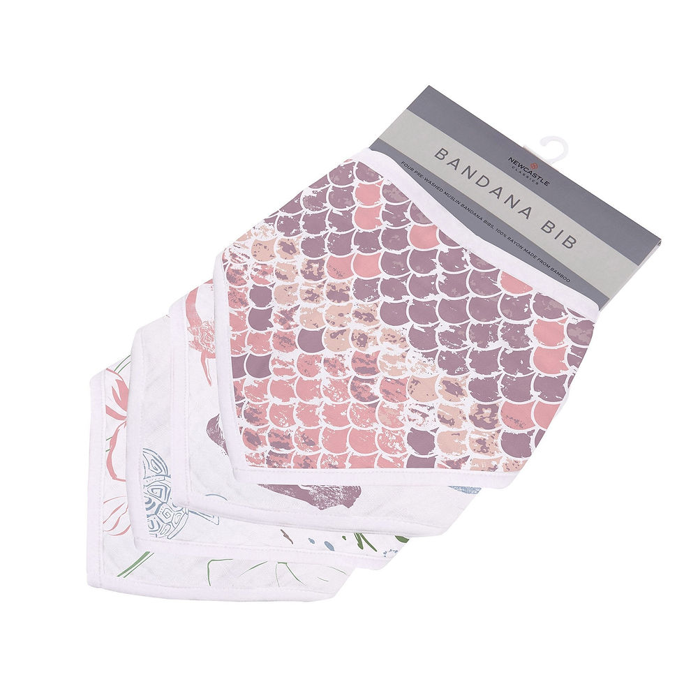 Thumbnail: Under the Sea Bamboo Bandana Bib 4PK