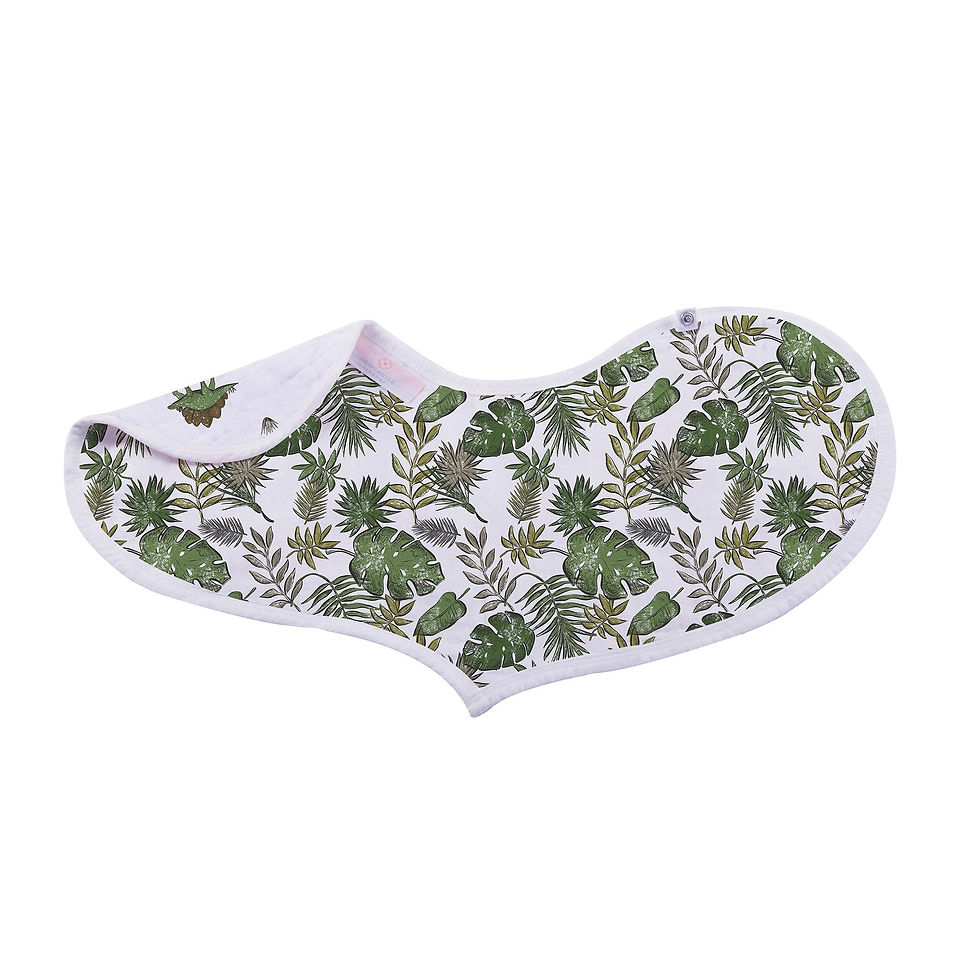 Thumbnail: Dino Days Cotton Burp Cloth Bib 2PK