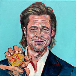 "Brad Pitt receiving Nobel Peace Prize
