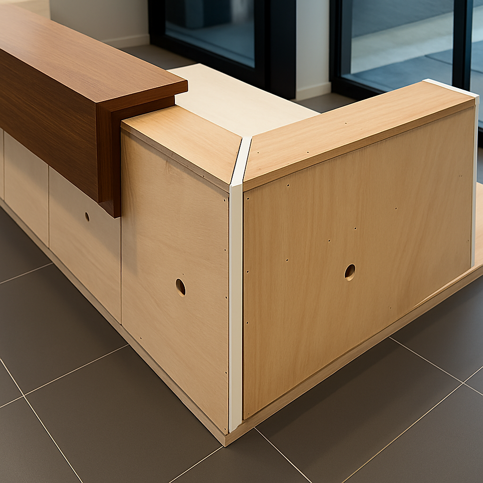 株式会社ECLIPSEが施工したオフィス内装リフォームのカウンターデザイン