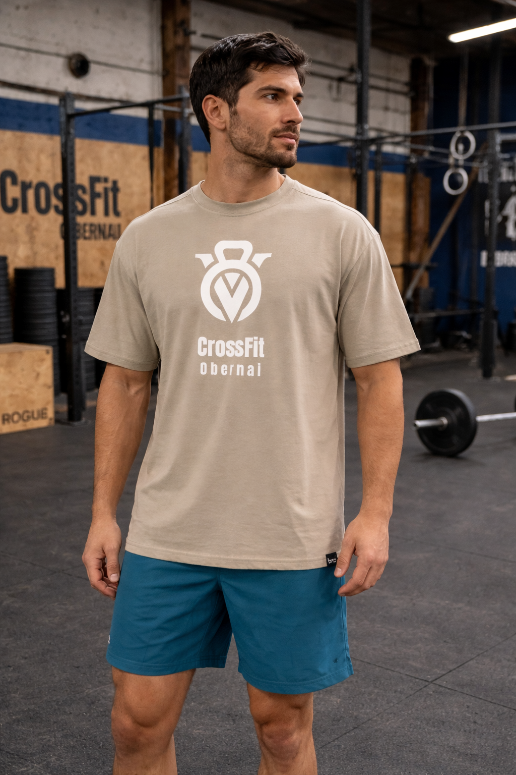 T-shirt Oversize Beige Homme