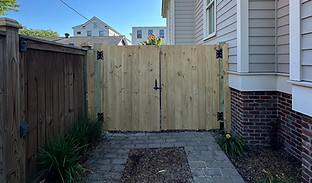 gate before repair and restoration work