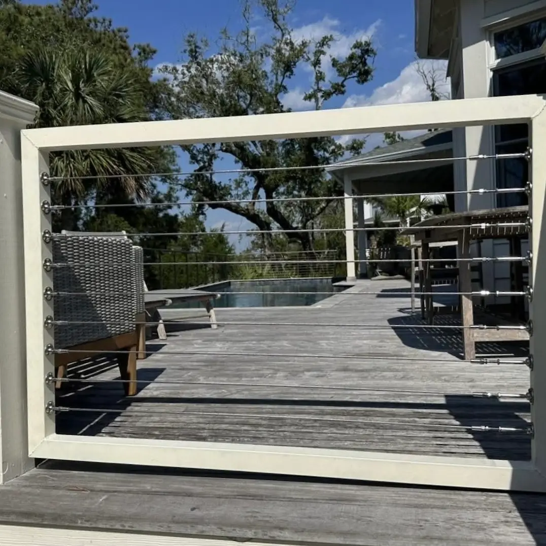 Cable Rail Fence Installation 
