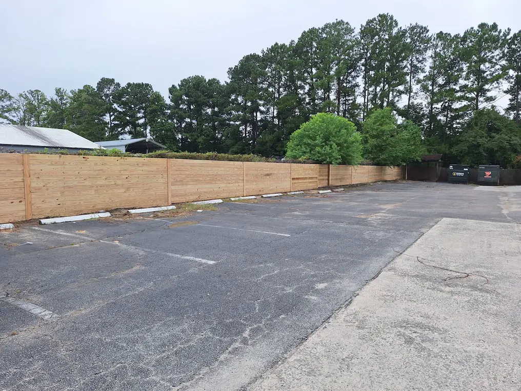 Wood fence Installation