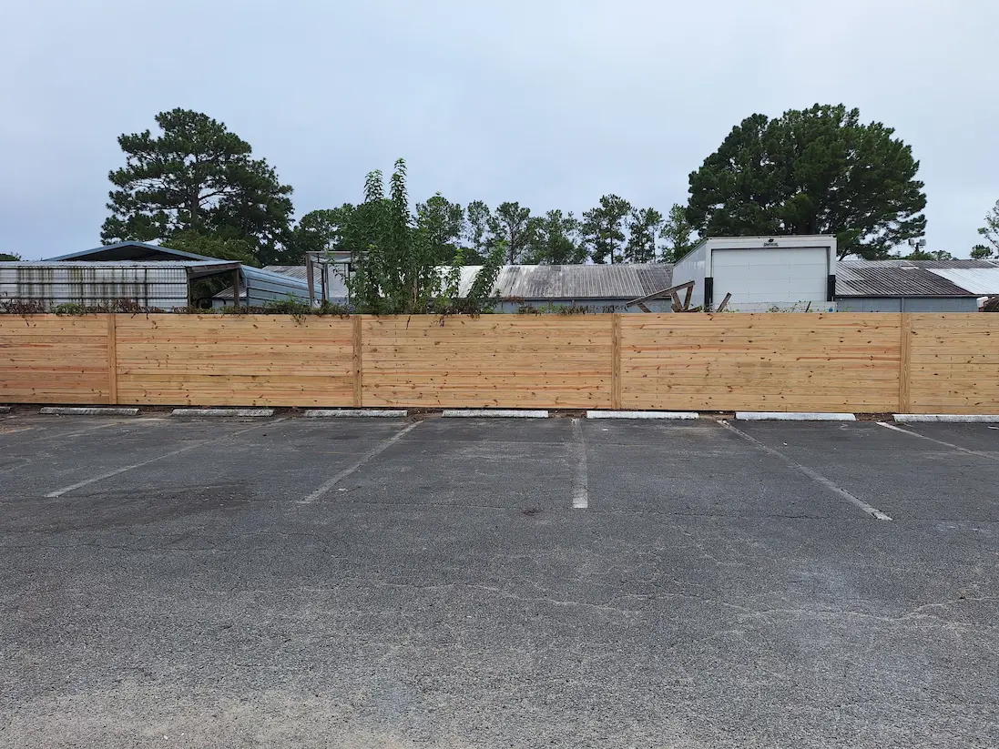 Wood fence Installation