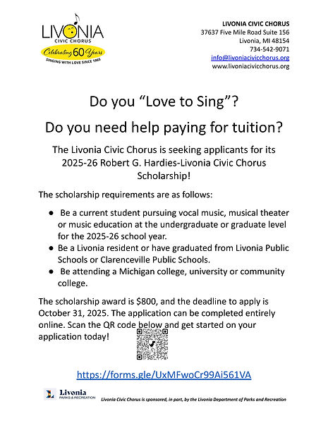 Livonia Civic Chorus Scholarship Flyer - 2025 (4).jpg