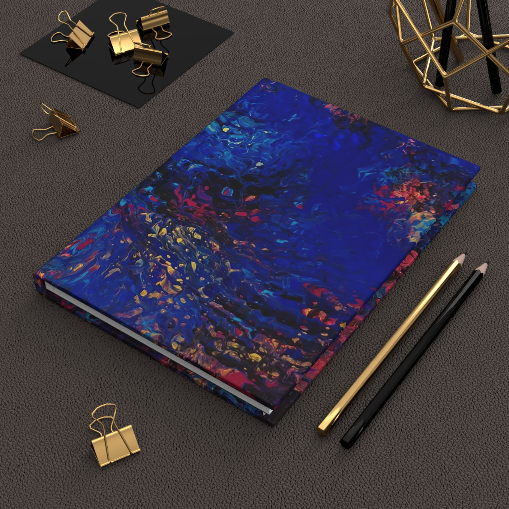"Return of Memories" Abstract Art Hardcover Journal