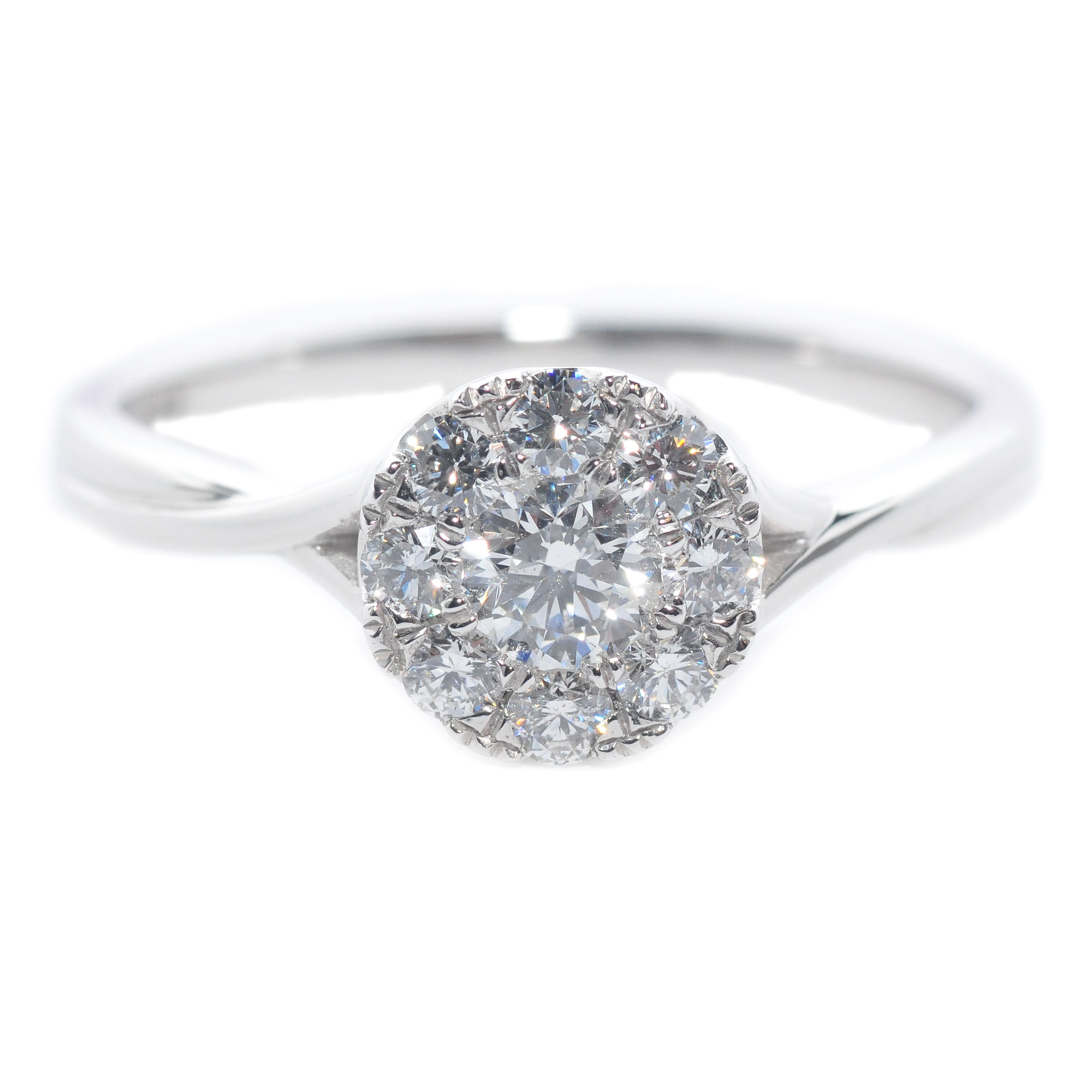 0.50ct of diamonds platinum dress ring