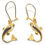 Thumbnail: Pre-owned 14ct testing yellow gold dolphin earrings