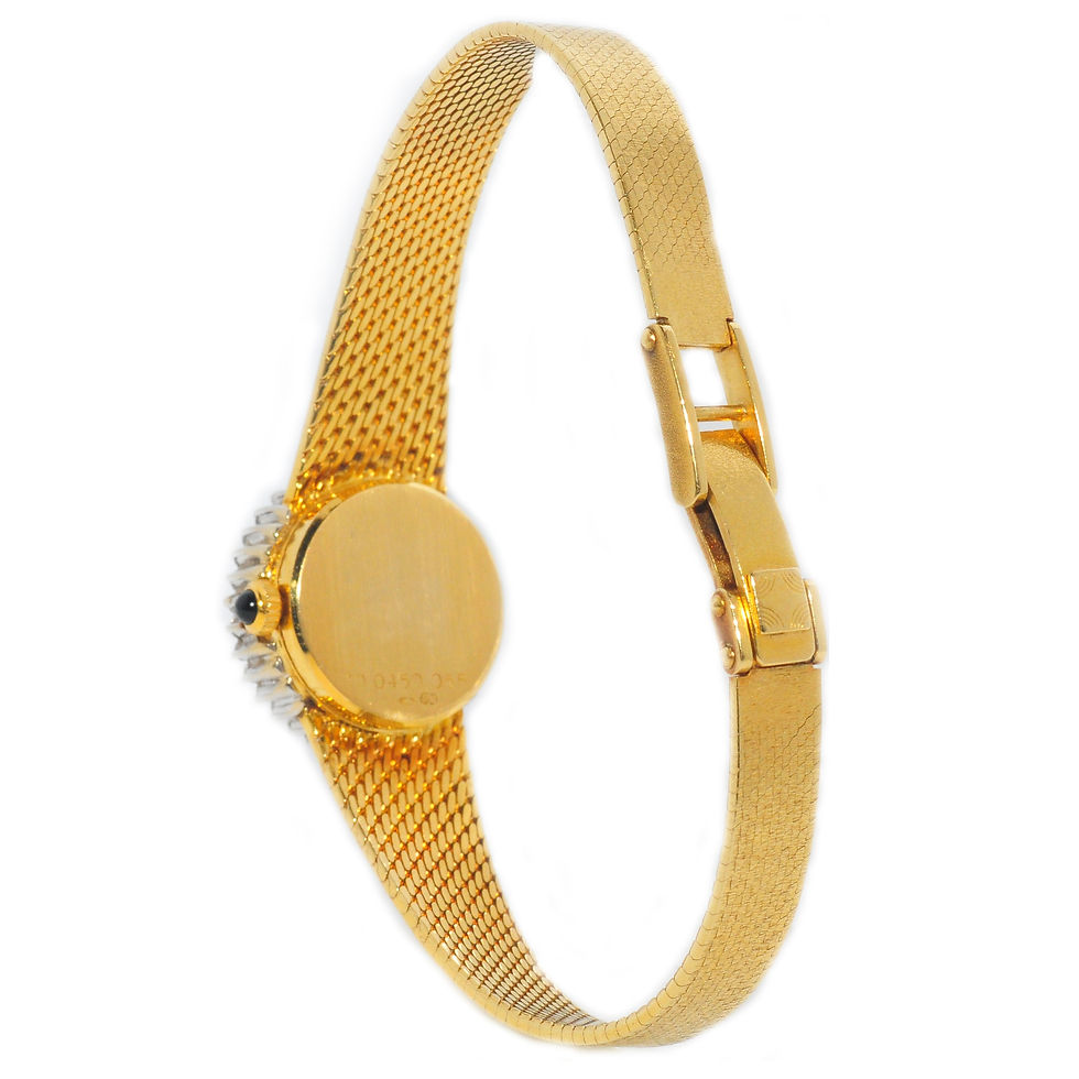 Thumbnail: Pre-owned 18ct testing yellow gold with diamonds Zenith watch