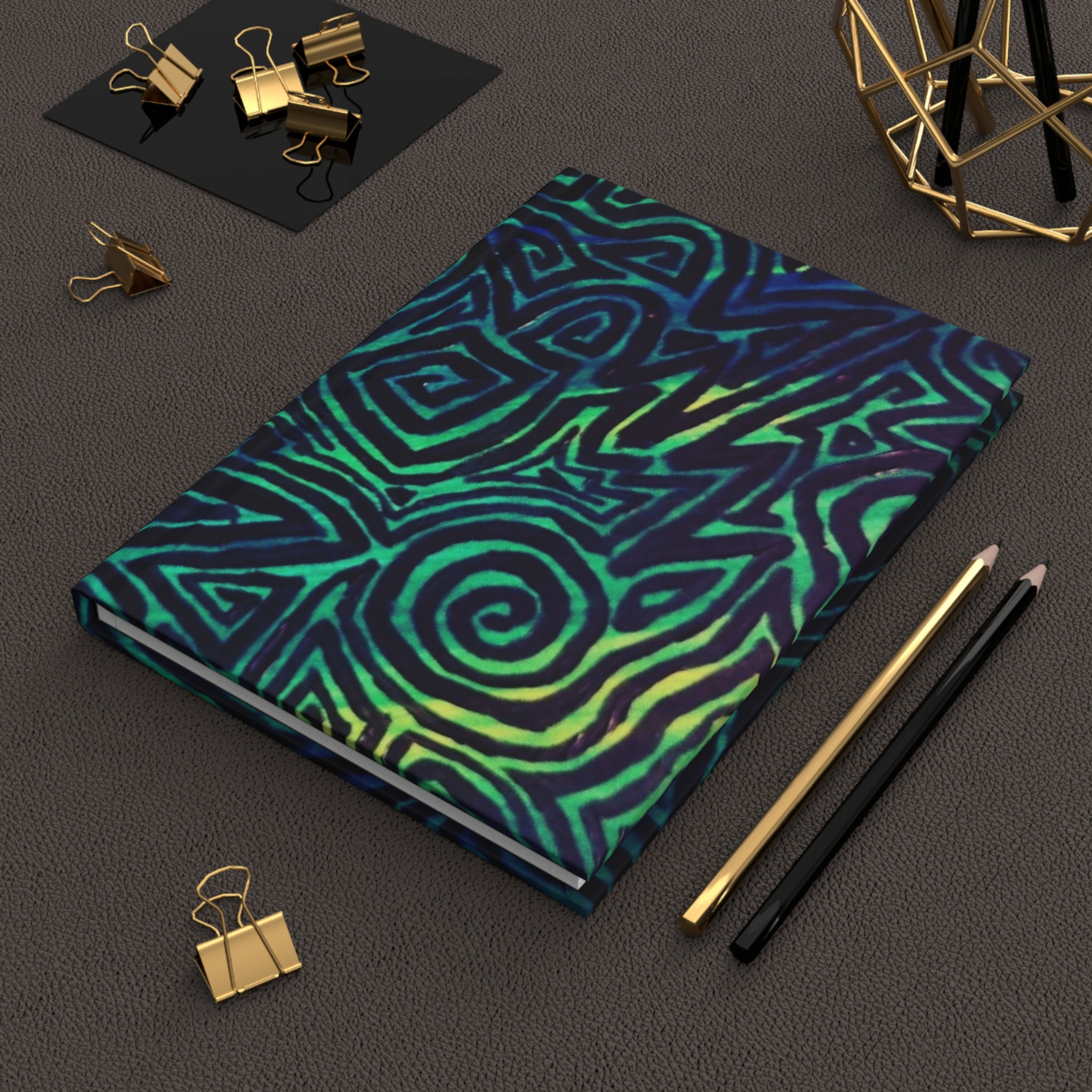 "Green Trip" Matte Hardcover Journal