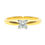 Thumbnail: 0.50ct diamond 18ct yellow gold solitaire ring