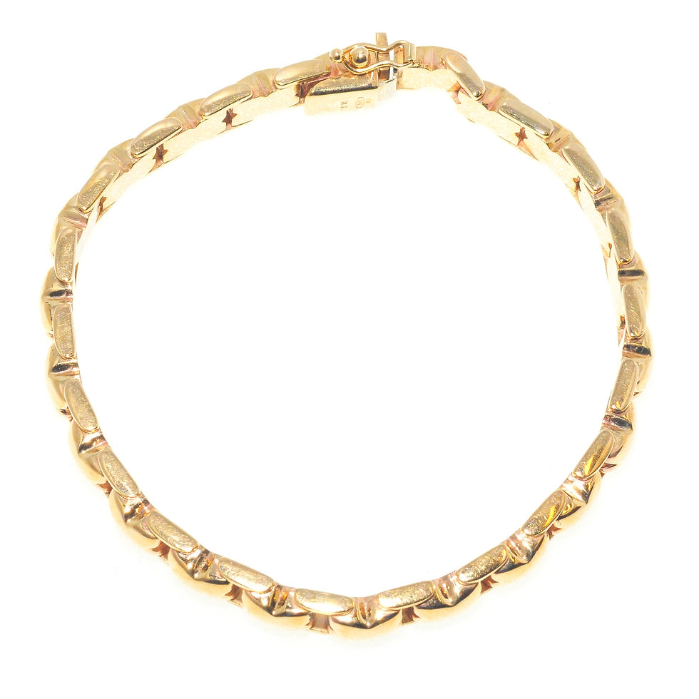 Thumbnail: Pre-owned 9ct yellow gold bracelet