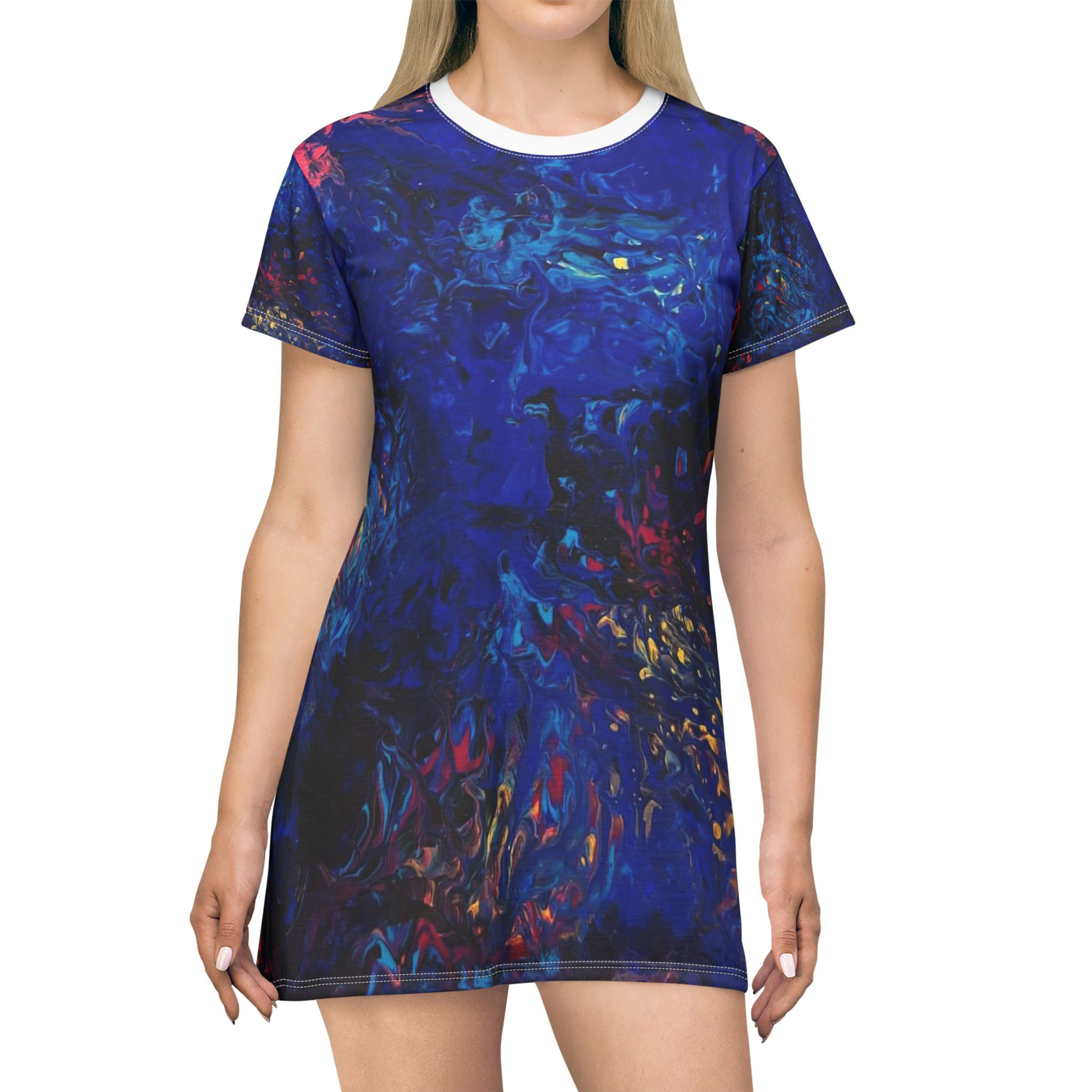 'Return of Memories' Abstract T-Shirt Dress