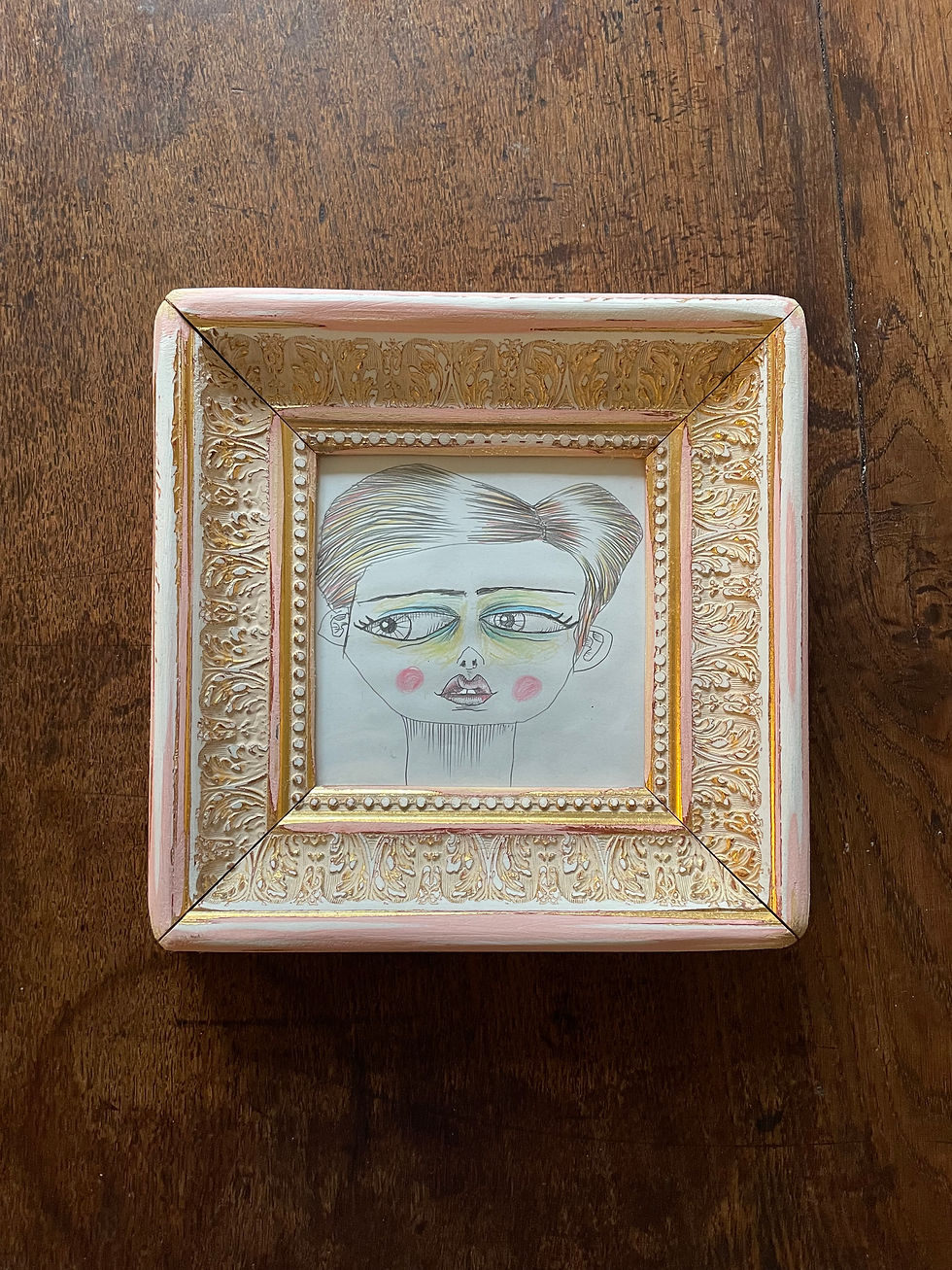 Miniature : Dessin original encadré : Rosa
