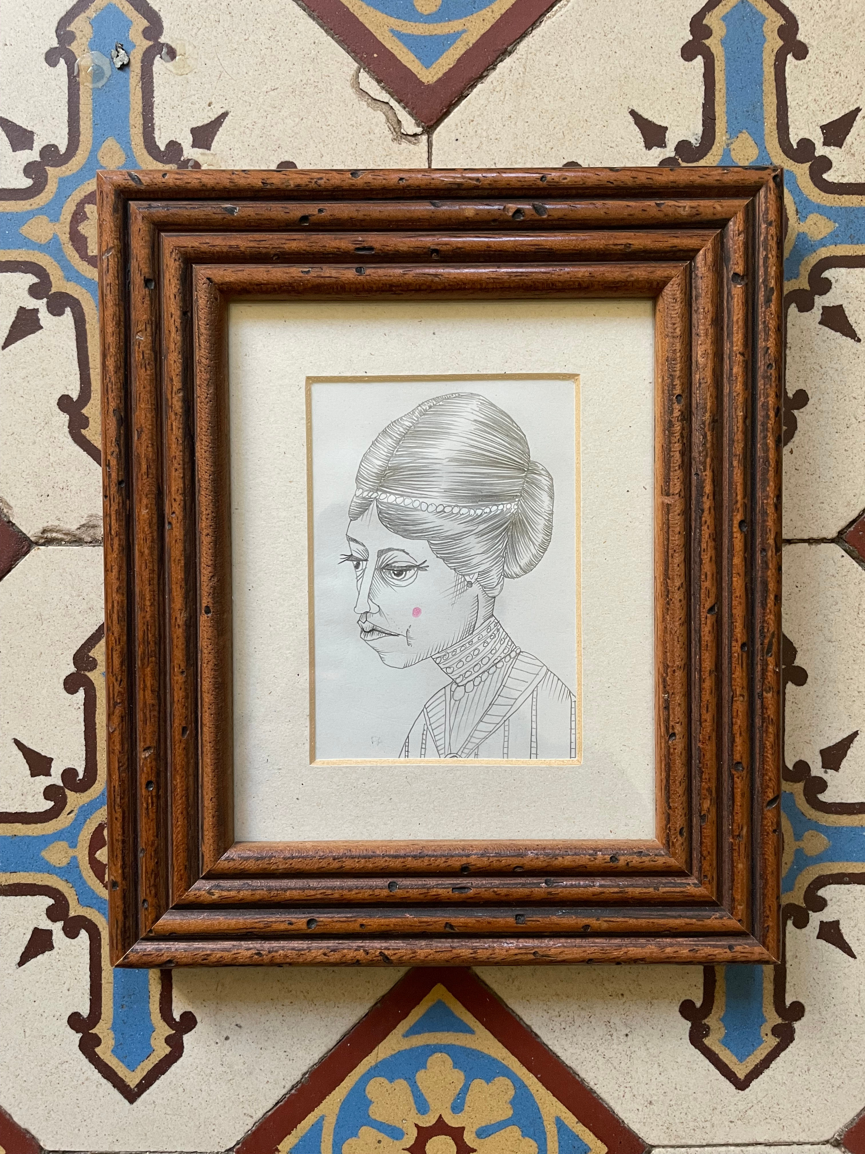 Dessin original avec cadre : Grizelda