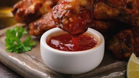 Sweet chilli chicken wings