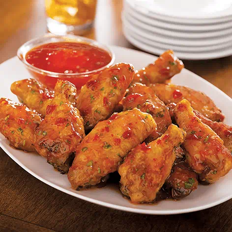 Chicken wings close up