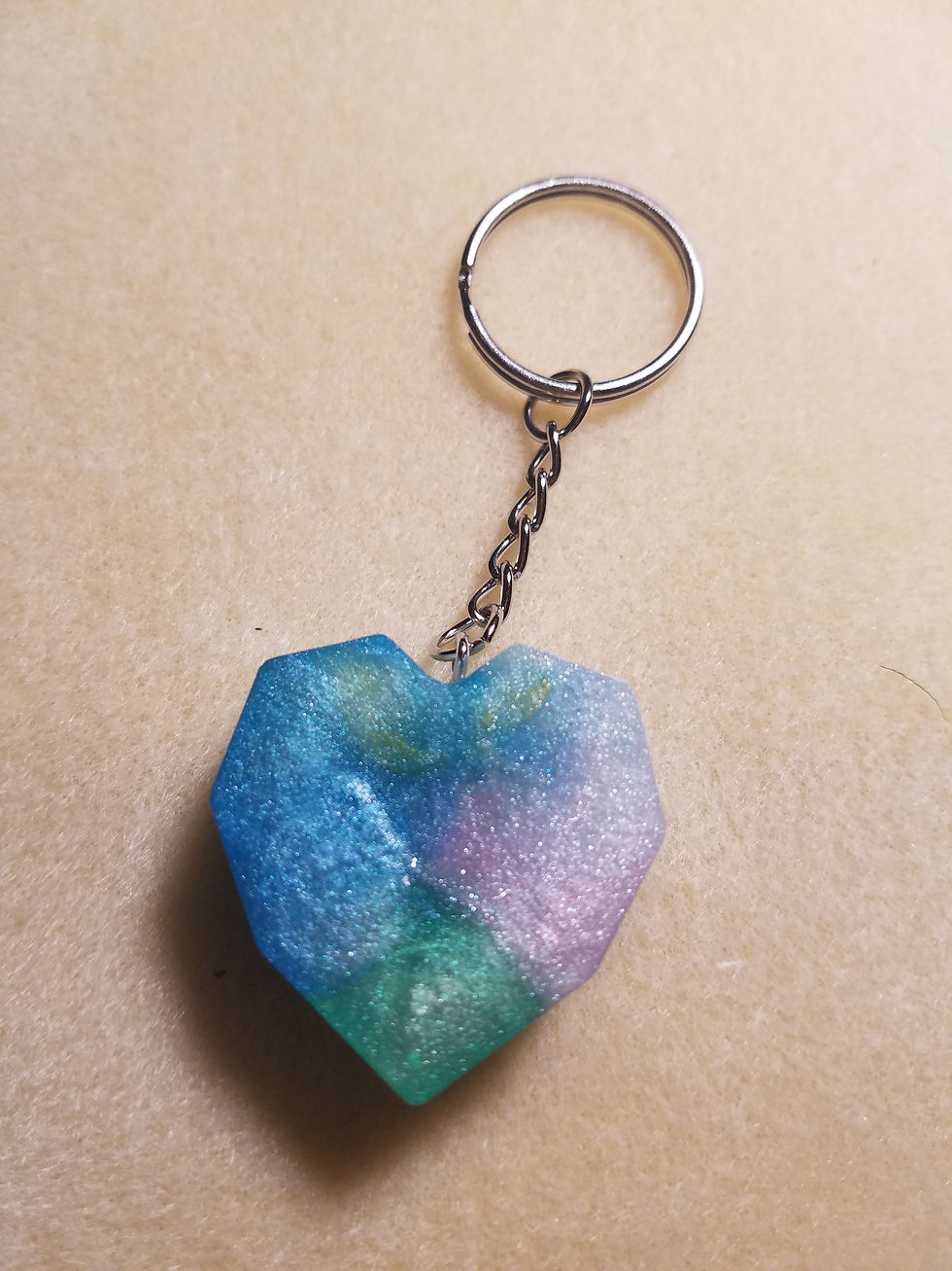 Thumbnail: Geometric Heart Keychains