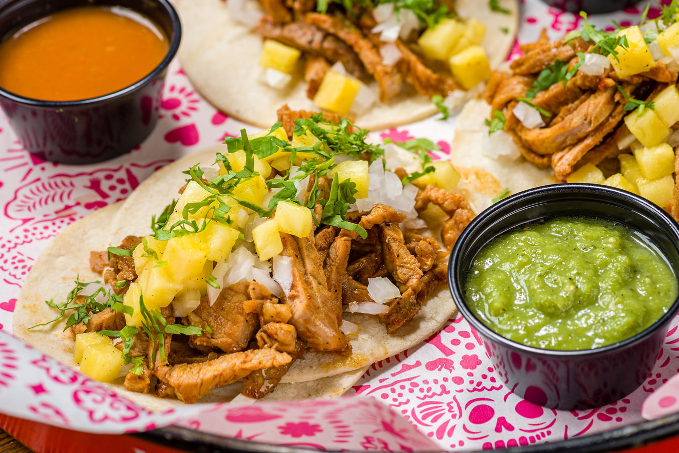 taco and sauces image