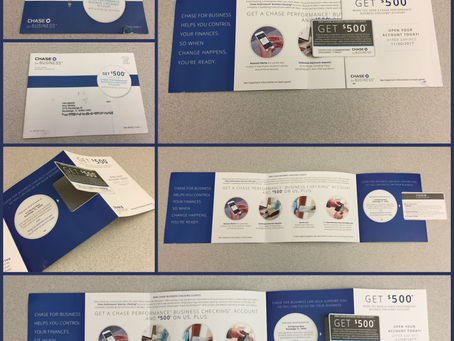 Chase Bank Die Cut Self-Mailer