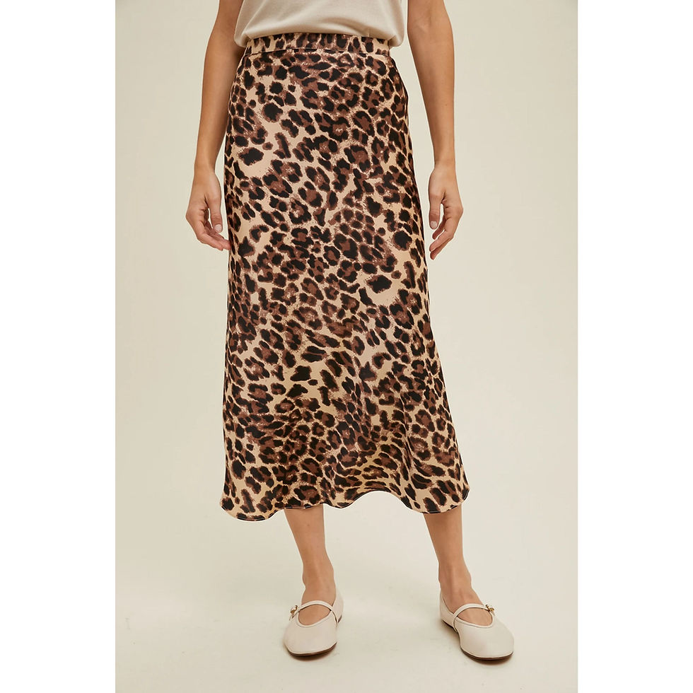 Thumbnail: LEOPARD SLIP SKIRT