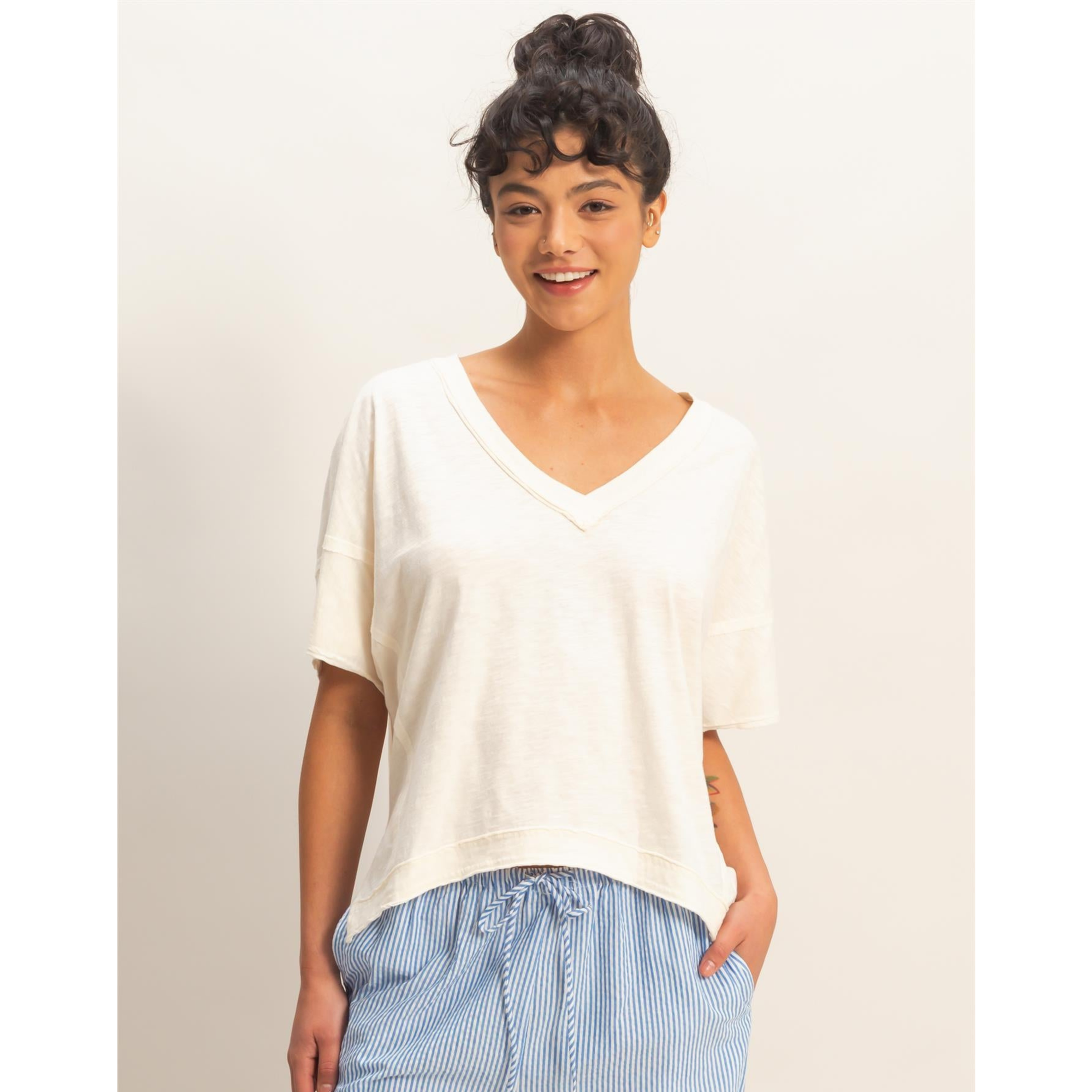 WHIP CREAM COTTON TEE