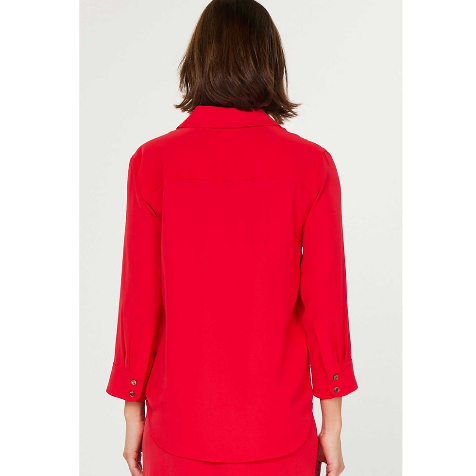 Thumbnail: BUTTON DOWN 3/4 SLEEVE SHIRT