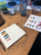 Making Earth Paint Samples