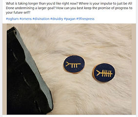 photo of a personal ogham reading