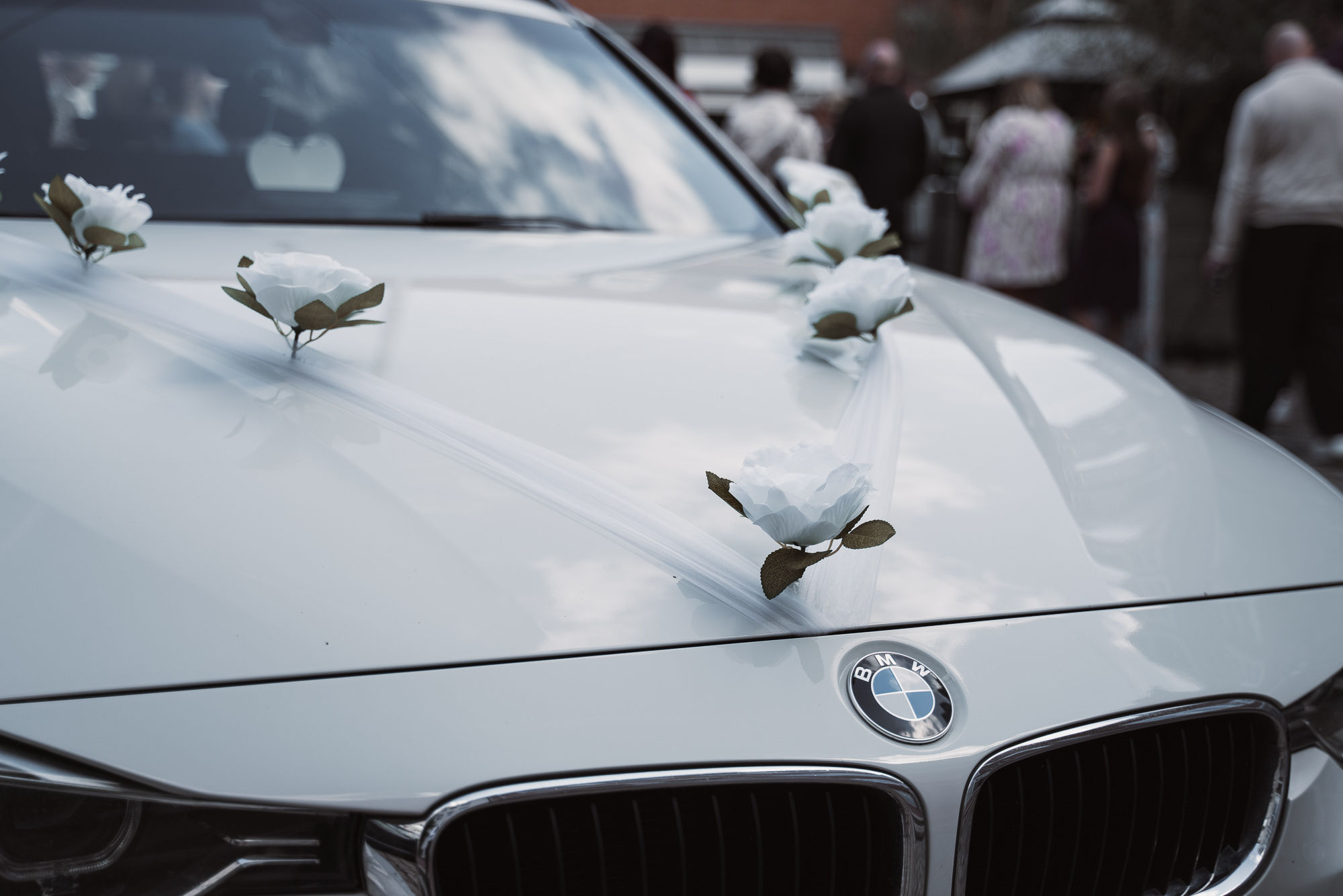 Autoschmuck, Blumen mit Saugnapf