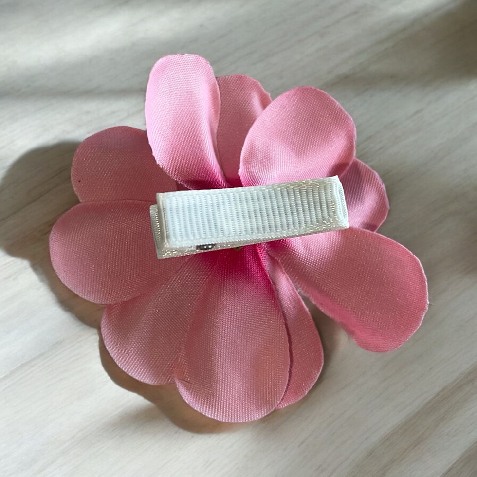 Thumbnail: Pink - Three Timeless Tropics Hair Clips