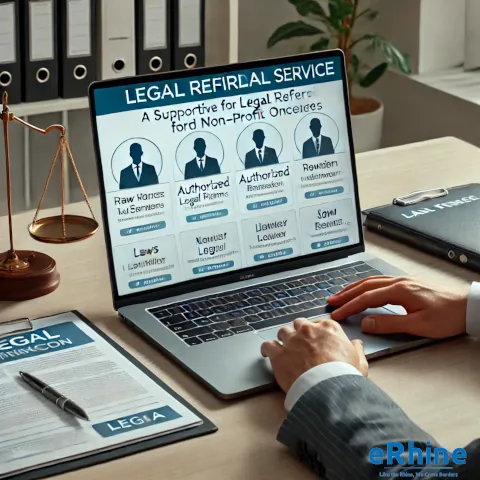 Legal Referrals by eRhine LLC – reliable guidance connecting clients with trusted law firms and legal experts for specialized assistance in various legal matters.